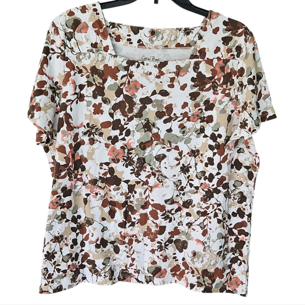 Coral Bay Cotton Blend Short Sleeve Tee